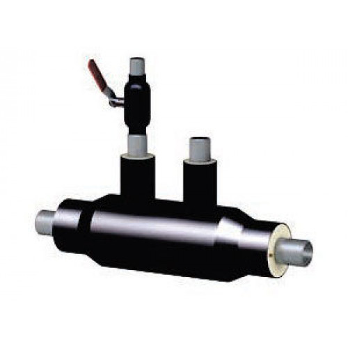 Кран шаровой с воздушником ППУ ОЦ тип 2 09Г2С BROEN Ballomax 32х32х4х2100 мм ГОСТ 10704-91