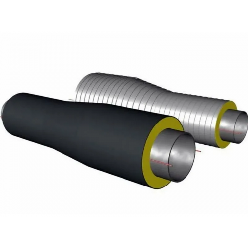 Переход стальной ППУ ОЦ с МЗИ и КВ тип 2 Ст3сп 48х3,5х42,3х3,5х1500 мм ГОСТ 3262-75