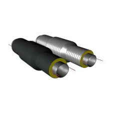 Сильфонный компенсатор односекционный ППУ ОЦ тип 2 1,6 МПа Ст20 AISI 321 32х3,5х25 мм ГОСТ 8732-78