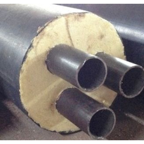 Труба в ППУ изоляции Твин в полиэтиленовой оболочке Ст10 89х4,0х315х4,9х50 мм ГОСТ 10704-91